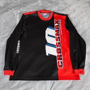Vintage Salomon Crossmax Long Sleeve Moto Jersey Mens M Oversized Biker Y2K